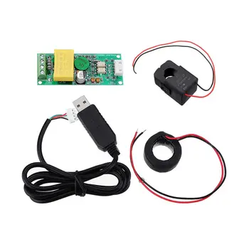 0-100A AC220 TTL Serial Communication Module Voltage Current Power Frequency Multi-function Power Monitoring - 100A+Closed CT
0-100A AC220 TTL Serial Communication Module Voltage Current Power Frequency Multi-function Power Monitoring - 100A+Closed CT