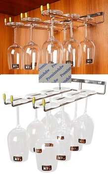 SUS304 Wall Side Mount Cupboard Cabinet Wine Glass Rack Stemware Holder Hanger Single Double Row Goblet Tallboy Standing Cup
SUS304 Wall Side Mount Cupboard Cabinet Wine Glass Rack Stemware Holder Hanger Single Double Row Goblet Tallboy Standing Cup