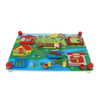 Wooden Montessori Practical Life Lock Board Puzzle Basic Learning Skills Montessori Kids Learning to Unlock Early Education Toys
Wooden Montessori Practical Life Lock Board Puzzle Basic Learning Skills Montessori Kids Learning to Unlock Early Education Toys