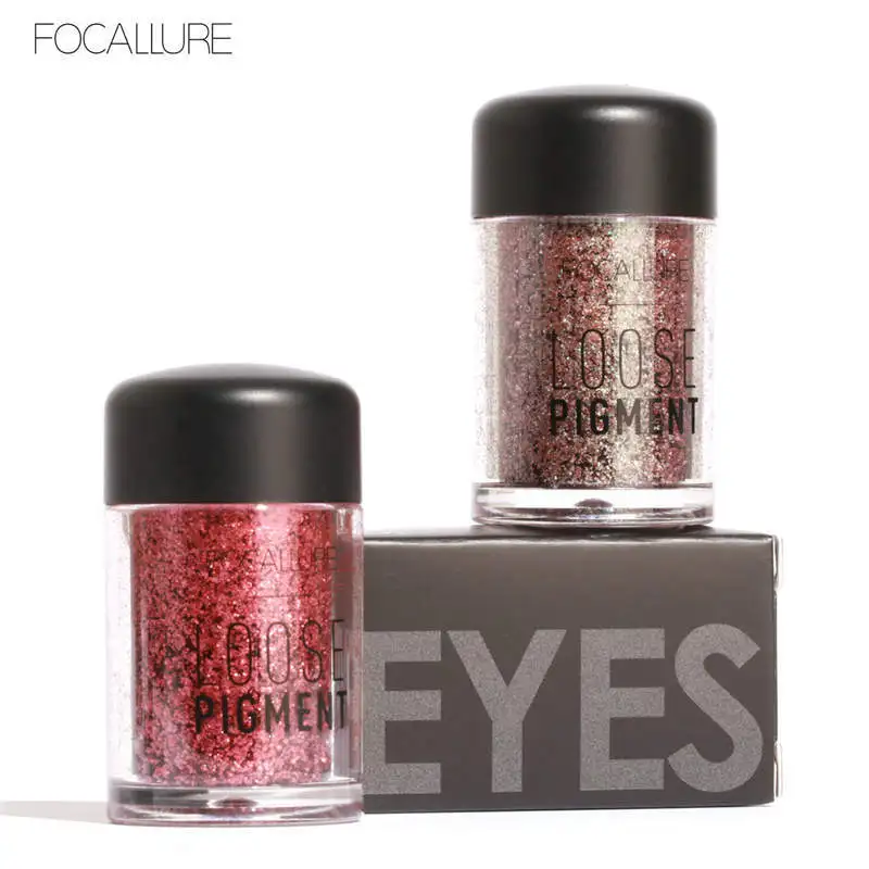 FOCALLURE Glitter Eye Shadow 18 Colors Cosmetic Makeup Diamond Lips Loose Makeup Eyes Pigment Powder Comestic Single Eye Shadow
FOCALLURE Glitter Eye Shadow 18 Colors Cosmetic Makeup Diamond Lips Loose Makeup Eyes Pigment Powder Comestic Single Eye Shadow