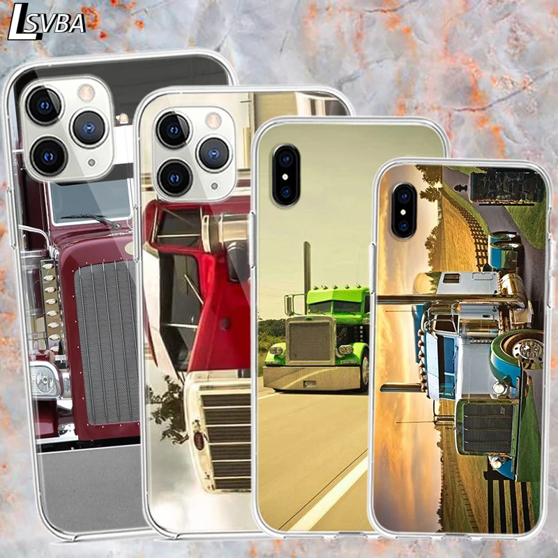 Силиконовый чехол модные Peterbilt для IPhone 12 11 Pro XS MAX XR X 8 7 6S 6 Plus 5S SE блеск Чехол