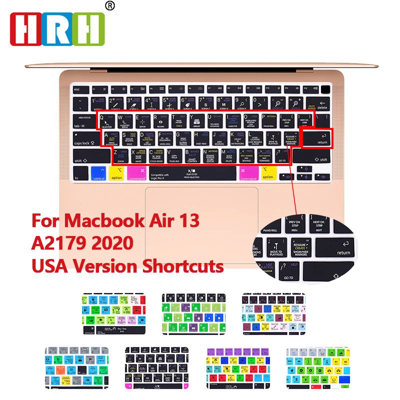 HRH Shortcuts Hotkeys Silicone Keyboard Skin Cover Protector For MacBook 2020 New 13.3 Air A2179 US Keyboard Protective Film
HRH Shortcuts Hotkeys Silicone Keyboard Skin Cover Protector For MacBook 2020 New 13.3 Air A2179 US Keyboard Protective Film