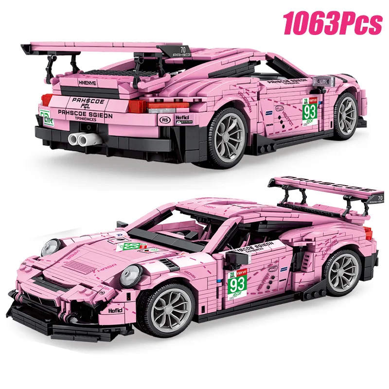 New Technic Blocks Pink Super Car Moc Building Blocks Famous GT3 Car Constructor Bricks Model Kit Toys For Girls Christmas Gifts
New Technic Blocks Pink Super Car Moc Building Blocks Famous GT3 Car Constructor Bricks Model Kit Toys For Girls Christmas Gifts