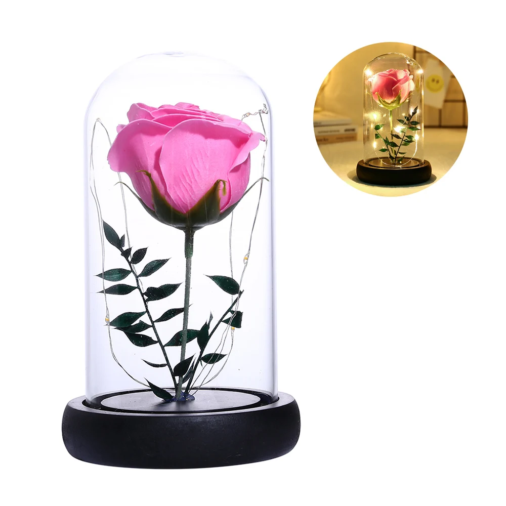 Hot Simulation Rose Flower Glass Cover L-Ed String Light Home Night Light Decoration Valentine'S Day Birthday Gift
Hot Simulation Rose Flower Glass Cover L-Ed String Light Home Night Light Decoration Valentine'S Day Birthday Gift