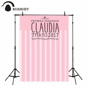 Allenjoy Holy Communion Backdrops Striped Pink God Bless Heart Birthday Photophone Party Ceremony Photo Background Photoshoot 
Allenjoy Holy Communion Backdrops Striped Pink God Bless Heart Birthday Photophone Party Ceremony Photo Background Photoshoot