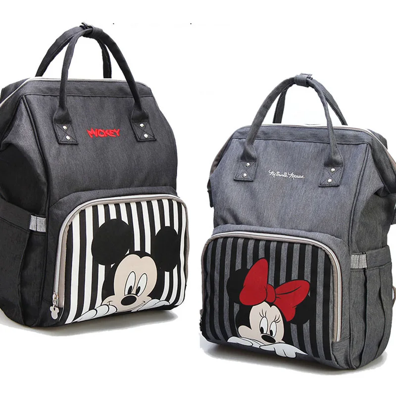 

Disney USB Diaper Bag Baby Care Bags Bottle Warmer Mummy Backpack Maternal Minnie Mickey Bolsa Maternity Backpack Bag Nappy Bag