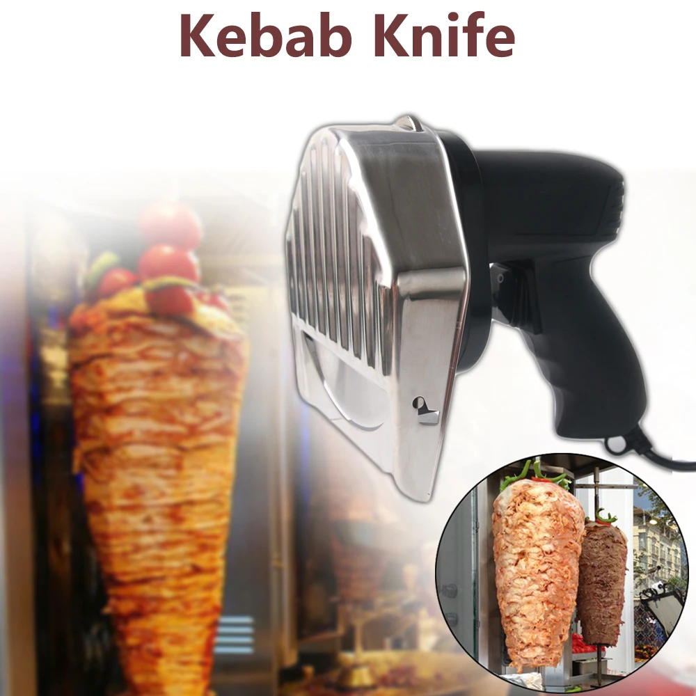 Kebab Electric Slicer With Two Blades Electrical Kebab Knife Shawarma Gyros Cutter Kebab Grill Knife Mural Kebab Food Grater
Kebab Electric Slicer With Two Blades Electrical Kebab Knife Shawarma Gyros Cutter Kebab Grill Knife Mural Kebab Food Grater