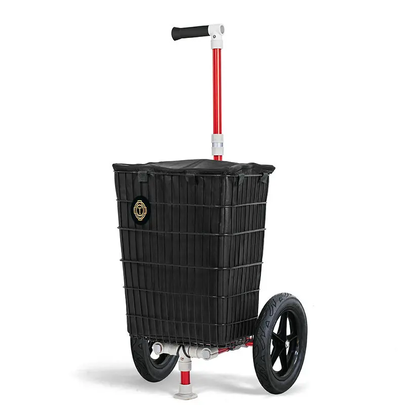 2 In 1 Multifunctional Trolley Shopping Cart & Bicycle Trailer Grocery Utility Wagon With 12 Inch Non-Inflatable Rubber Wheels | Мать и