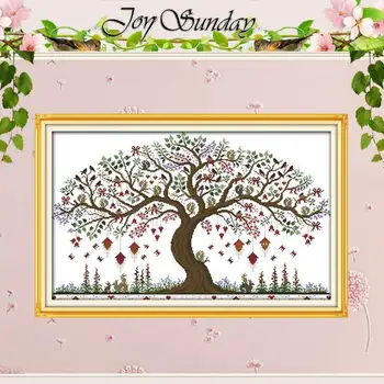 Love Tree Patterns Counted Cross Stitch 11CT Printed 14CT Cross Stitch Sets Wholesale Cross-stitch Kits Embroidery Needlework
Love Tree Patterns Counted Cross Stitch 11CT Printed 14CT Cross Stitch Sets Wholesale Cross-stitch Kits Embroidery Needlework