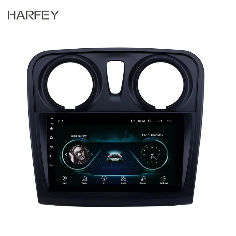 Harfey Car GPS 9'' HD Android 8.1 Navi Multimedia Player Auto Radio for Renault Dacia Sandero 2012-2017 support Carplay TPMS
Harfey Car GPS 9'' HD Android 8.1 Navi Multimedia Player Auto Radio for Renault Dacia Sandero 2012-2017 support Carplay TPMS