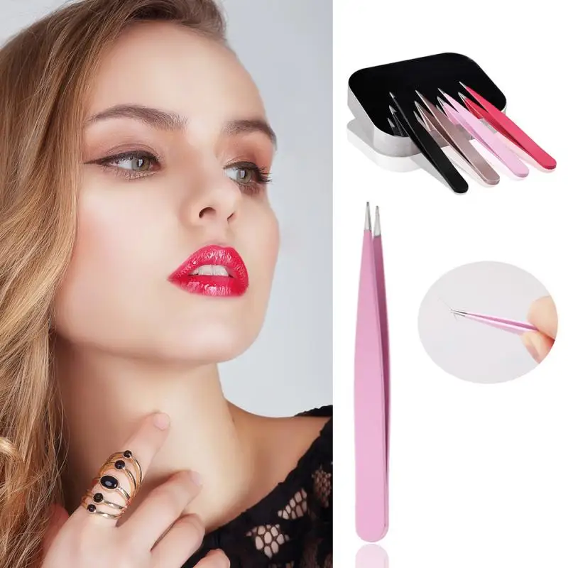 1PC New Professional Stainless Steel Color Sharp Eyebrow Clip Tweezer Slant Tip Hair Removal Eyebrow Tweezer Beauty Makeup Tool
1PC New Professional Stainless Steel Color Sharp Eyebrow Clip Tweezer Slant Tip Hair Removal Eyebrow Tweezer Beauty Makeup Tool