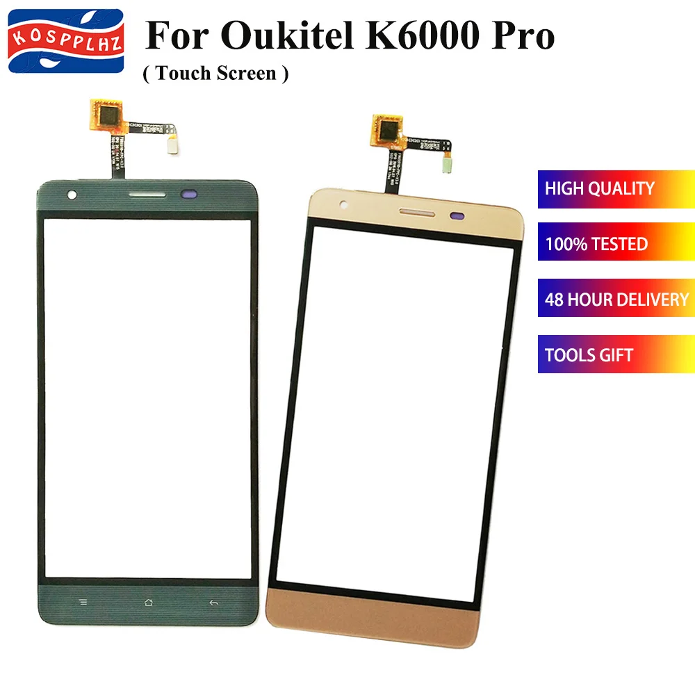 5.5" Touch Screen Panel For Oukitel K6000 pro Sensor Glass oukitel k6000pro Cell Phone Front Parts | Мобильные телефоны и