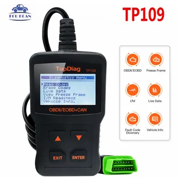 JDIAG scanner TP109 engine fault code reader CAN diagnostic scan tool for compatible EOBD vehicles
JDIAG scanner TP109 engine fault code reader CAN diagnostic scan tool for compatible EOBD vehicles