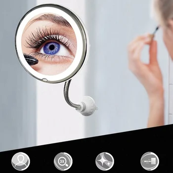360 Degree 10X Folding Mirror Rotating Makeup Mirror Magnifying Makeup Mirror With LED Light For Dropship
360 Degree 10X Folding Mirror Rotating Makeup Mirror Magnifying Makeup Mirror With LED Light For Dropship