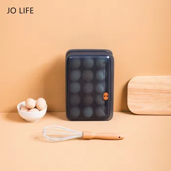 

JO LIFE Time Reminder Self Life Egg Storage Box Vertically Putted Space Saving Egg Container