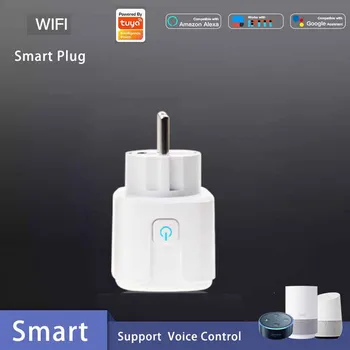 16A EU Wifi Smart Plug Remote Control Timer 110V-230V Wifi Wireless Smart Socket Outlet with Google Home Alexa Voice Control
16A EU Wifi Smart Plug Remote Control Timer 110V-230V Wifi Wireless Smart Socket Outlet with Google Home Alexa Voice Control