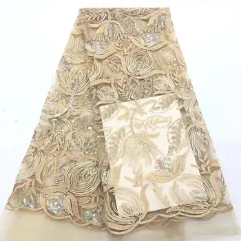 Latest Gold Color African Lace Fabric With 3 d flowers 2019 High Quality French Tulle Lace Swiss Lace Fabric For Woman Dress
Latest Gold Color African Lace Fabric With 3 d flowers 2019 High Quality French Tulle Lace Swiss Lace Fabric For Woman Dress