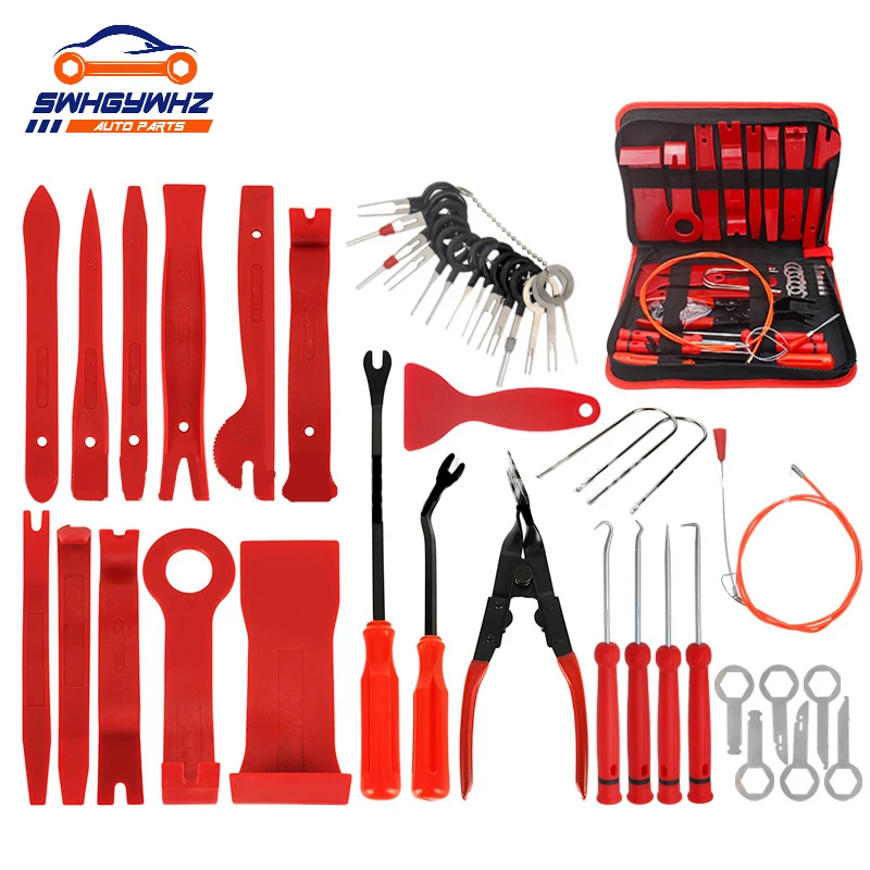 43 Pcs Radio Automotivo Hand-Held Disassembly Tools Audio Stereo GPS Trim Interior Installation Tool Hand gereed schap
43 Pcs Radio Automotivo Hand-Held Disassembly Tools Audio Stereo GPS Trim Interior Installation Tool Hand gereed schap