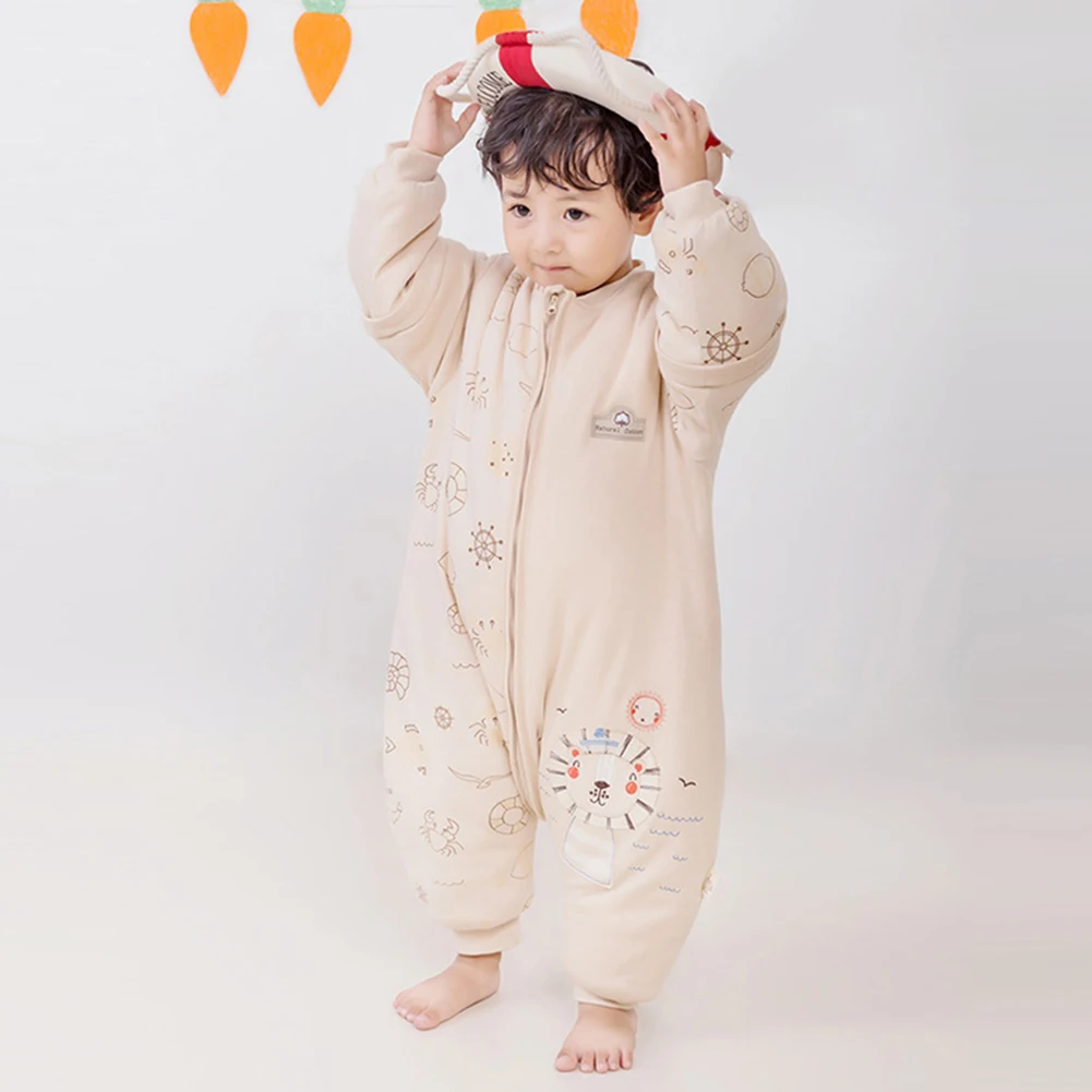 Anti-kick Pajama Split Leg Design Baby Sleeping Bag Long Detachable Sleeves Warm Sleeping Bags Sack Thick Spring Autumn Toddler
Anti-kick Pajama Split Leg Design Baby Sleeping Bag Long Detachable Sleeves Warm Sleeping Bags Sack Thick Spring Autumn Toddler
