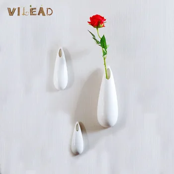 VILEAD 3 Styles Ceramic Drop Shaped Vase Nordic Modern White Hydroponic Vase Living Room Hanging Vase Home Decoration
VILEAD 3 Styles Ceramic Drop Shaped Vase Nordic Modern White Hydroponic Vase Living Room Hanging Vase Home Decoration