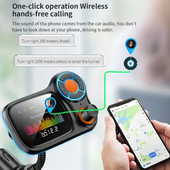 FM Modulator Transmitter Bluetooth 5.0 FM Radio USB Car Charger Handsfree Car Kit Wireless Aux Audio FM Transmiter MP3 Player
FM Modulator Transmitter Bluetooth 5.0 FM Radio USB Car Charger Handsfree Car Kit Wireless Aux Audio FM Transmiter MP3 Player