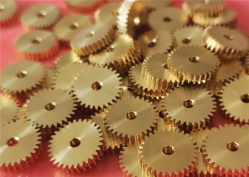 2X 0.5M 30T Copper gear Thickness 2/3mm Hole 1.98 2.02 2.98 3.02 2mm 3mm 16MM diameter Gear
2X 0.5M 30T Copper gear Thickness 2/3mm Hole 1.98 2.02 2.98 3.02 2mm 3mm 16MM diameter Gear