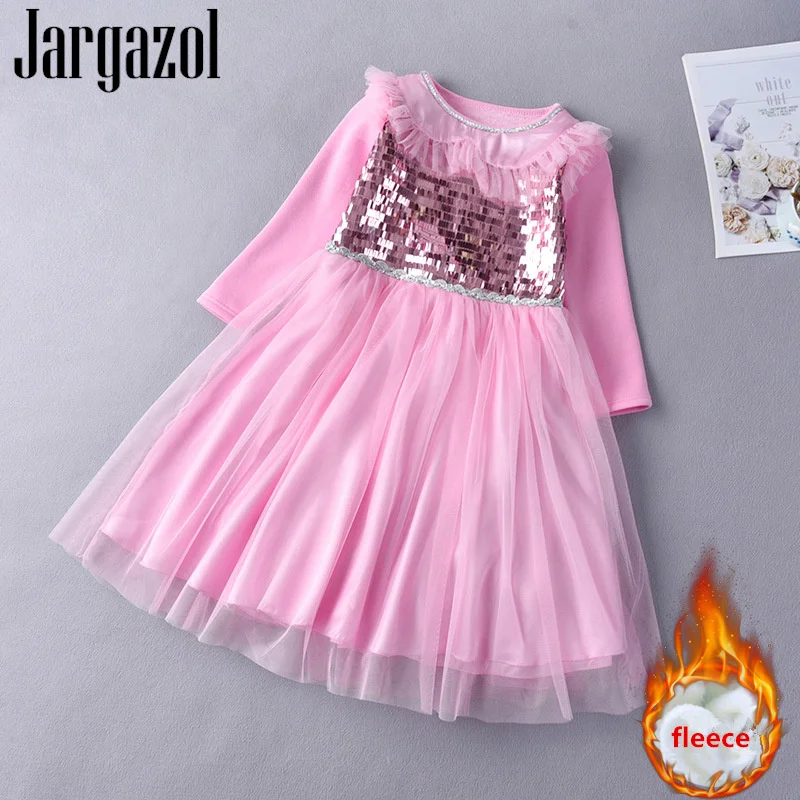 Jargazol Autumn Long Sleeve Princess Dress Sequins Fleece Girls Winter Dress Mesh Elsa Dress Party Birthday Teenagers Costume
Jargazol Autumn Long Sleeve Princess Dress Sequins Fleece Girls Winter Dress Mesh Elsa Dress Party Birthday Teenagers Costume