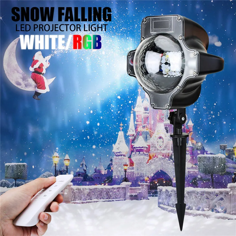Mini Snowfall Projector Moving Snow Outdoor Laser Projector Lamp with Remote control timming Snowflake Laser Light For XmasParty
Mini Snowfall Projector Moving Snow Outdoor Laser Projector Lamp with Remote control timming Snowflake Laser Light For XmasParty