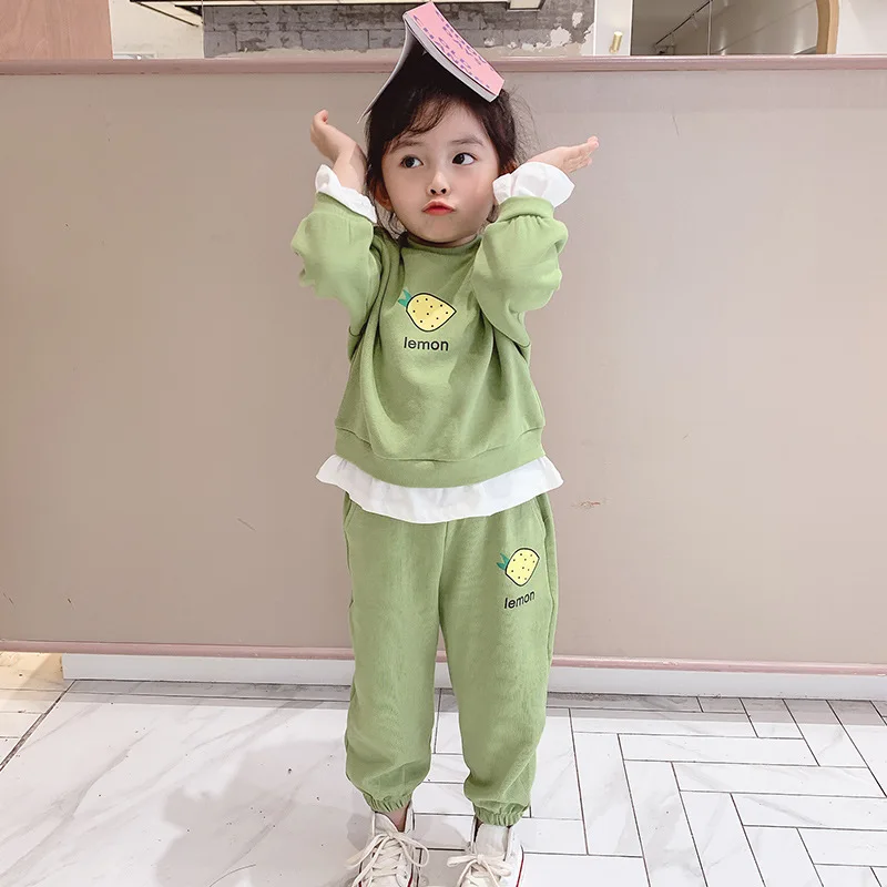 Girls Spring Clothing Set 2020 New Style Korean-style Western Style Children Mock Two-Piece Radish Set Fashion Yy-2805
Girls Spring Clothing Set 2020 New Style Korean-style Western Style Children Mock Two-Piece Radish Set Fashion Yy-2805