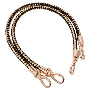 1 pair of bag accessories ladies adjustable wallet tote bag handle bag handle 60cm-black gold, as described
1 pair of bag accessories ladies adjustable wallet tote bag handle bag handle 60cm-black gold, as described