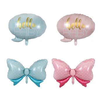 50pcs Big Pink Blue Bow Foil Balloons Hello Baby Helium Air Globos Birthday Party Gender Reveal Decoration Baby Shower Kids Toys
50pcs Big Pink Blue Bow Foil Balloons Hello Baby Helium Air Globos Birthday Party Gender Reveal Decoration Baby Shower Kids Toys