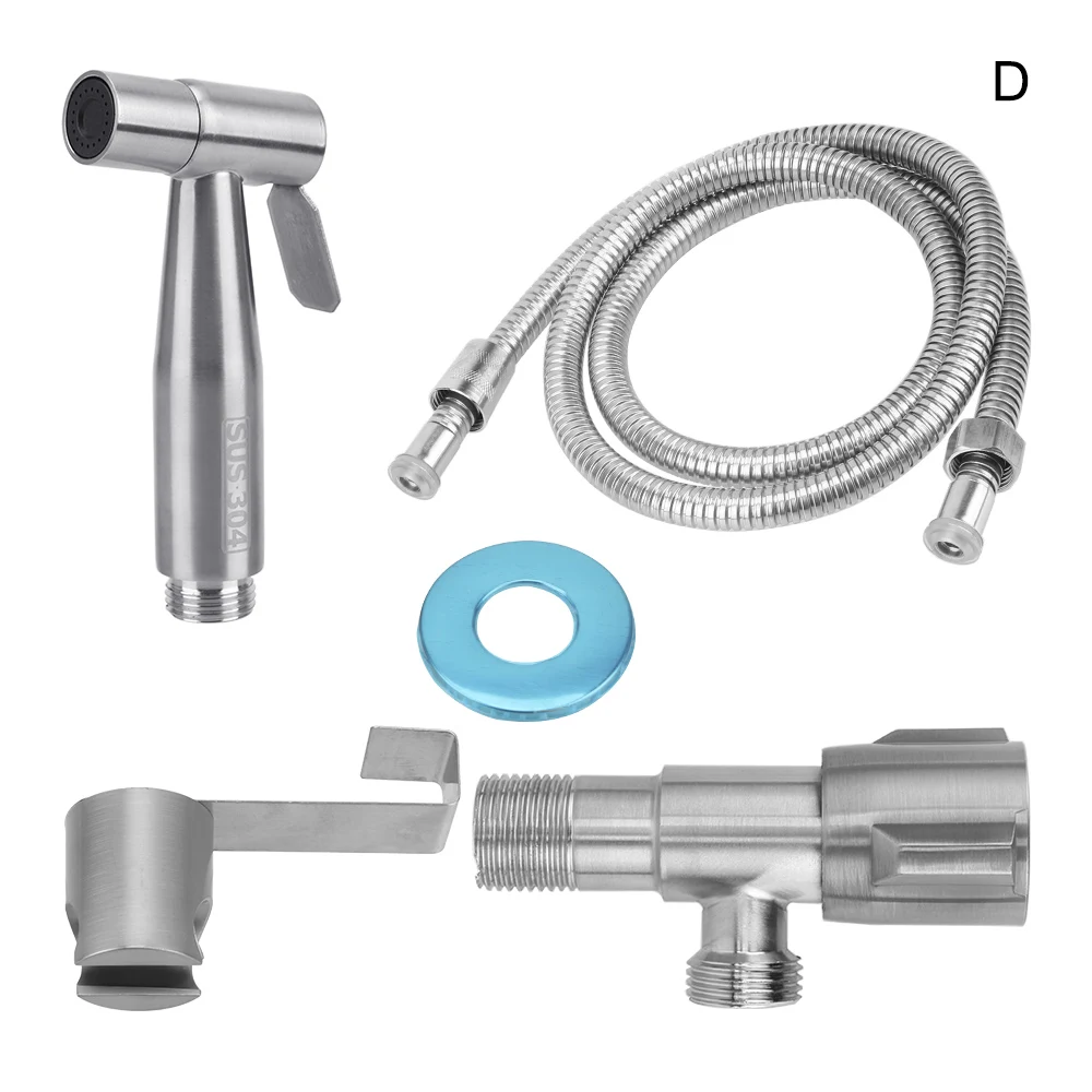 Description Picture 6 of itemBidet Faucets with Shower Hose Hand Sprayer Shower Head Stainless Steel Handheld Toilet Bidet Sprayer Set Self Cleaning
