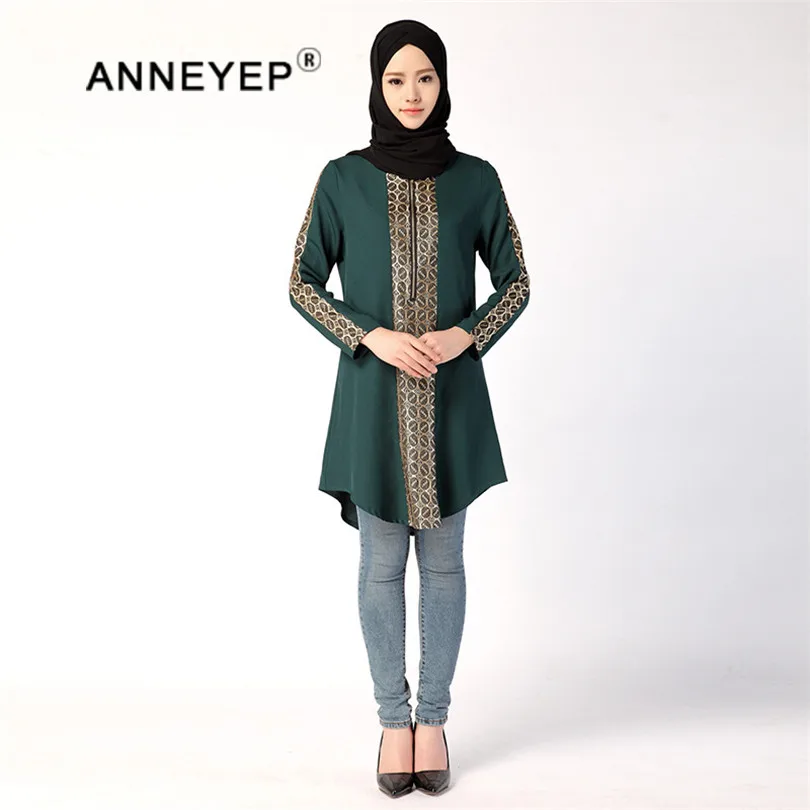 Новинка Jilbabs длинный рукав Abayas кафтан арабское женское платье Турция Дубай стиль