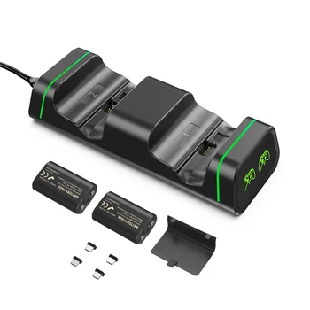 Dual Controller Charging Dock for Xbox One / One S / One X Charging Station Display Screen with 2X1200mAh Rechargeable Batteries
Dual Controller Charging Dock for Xbox One / One S / One X Charging Station Display Screen with 2X1200mAh Rechargeable Batteries