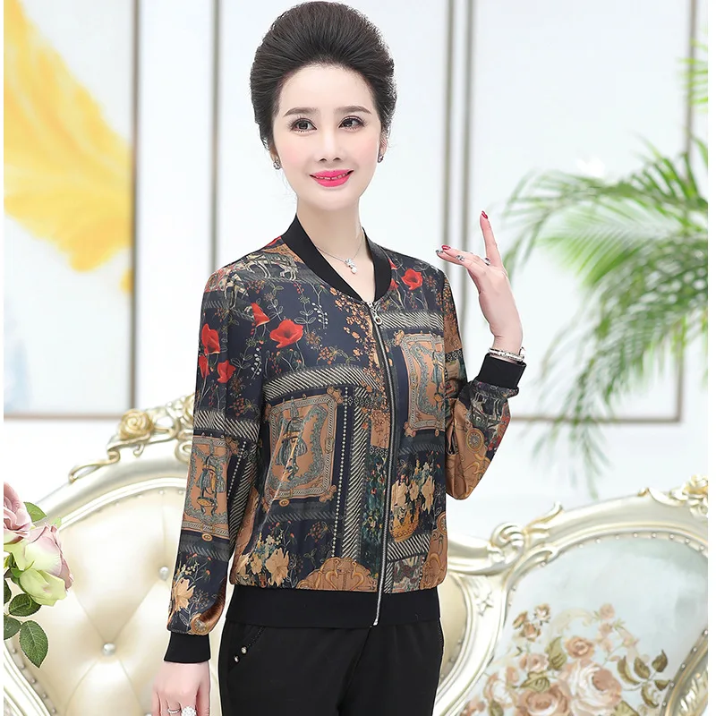 Stand Collar Short Coat Women's Baseball Uniform Casual Jacket Printed Fashion Casual 2019 New Style Thin Tops Spring And Summer
Stand Collar Short Coat Women's Baseball Uniform Casual Jacket Printed Fashion Casual 2019 New Style Thin Tops Spring And Summer