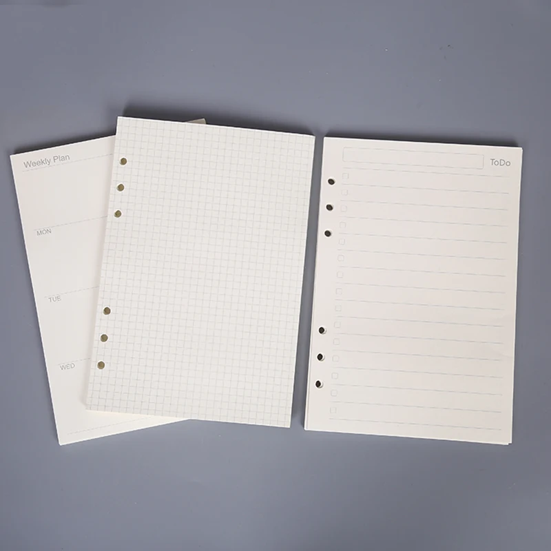 45 sheets high quality binder notebook A5/A6 insert refill 6 hole loose leaf spiral notebook paper diary plan inner core paper
45 sheets high quality binder notebook A5/A6 insert refill 6 hole loose leaf spiral notebook paper diary plan inner core paper