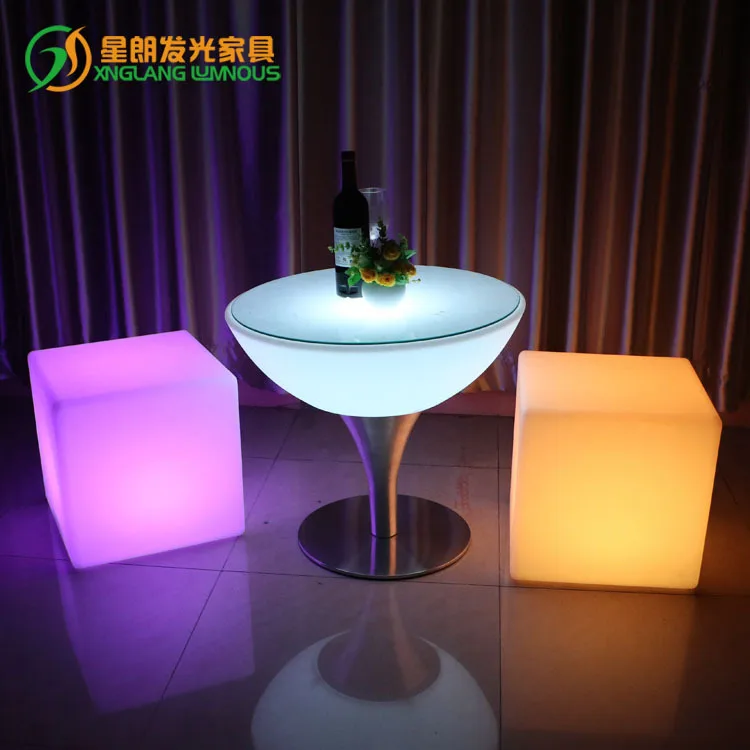 LED square out door furniture Creative modern bar stools colorful by remote control waterproof charging LED furinture stool
LED square out door furniture Creative modern bar stools colorful by remote control waterproof charging LED furinture stool