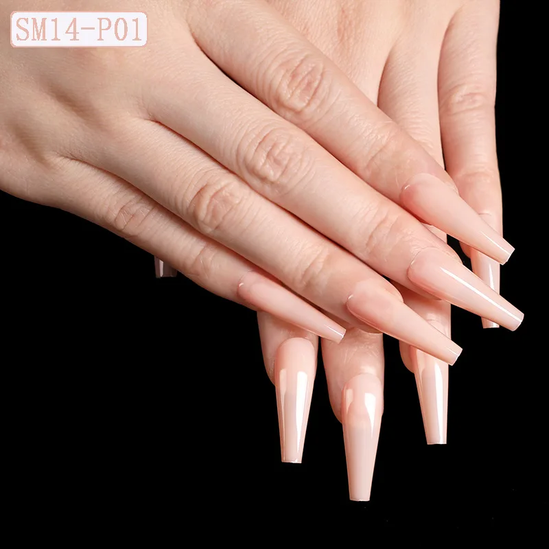 Solid Color Long False Nails French Flesh-Colored Matte Mirror French Fake Nail Ballet Coffin Nail Tip Press on Nail Art Tool
Solid Color Long False Nails French Flesh-Colored Matte Mirror French Fake Nail Ballet Coffin Nail Tip Press on Nail Art Tool