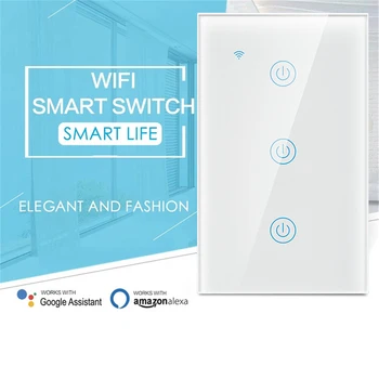 1 Gang/2 Gang/3 Gang Touch Control Wifi Smart Light Switch Wall Mounted Voice Control Wireless Lamp Switch Timer US
1 Gang/2 Gang/3 Gang Touch Control Wifi Smart Light Switch Wall Mounted Voice Control Wireless Lamp Switch Timer US