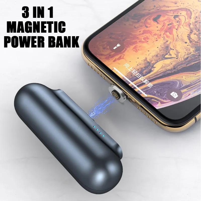 Allinone 3 in 1 Portable mini Magnetic Power Bank Type C Cable Micro Magnetic Powerbank with Cable Mobile Phone Cable USB Charge
Allinone 3 in 1 Portable mini Magnetic Power Bank Type C Cable Micro Magnetic Powerbank with Cable Mobile Phone Cable USB Charge