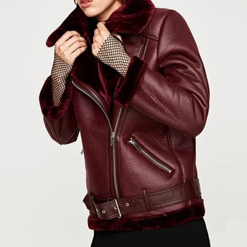 LEDEDAZ 2020 Autumn Winter Women's Fashion PU Leather Jacket Coat Pocket Belt High Neck Plus Size Thick Warm Faux Fur Coat
LEDEDAZ 2020 Autumn Winter Women's Fashion PU Leather Jacket Coat Pocket Belt High Neck Plus Size Thick Warm Faux Fur Coat