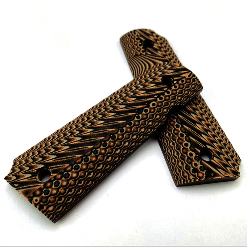 TOtrait Tactical 1 Pair Professional G10 Knife Handles Patch Textured Material DIY Scales Non-slip Blanks For 1911 Grips 
TOtrait Tactical 1 Pair Professional G10 Knife Handles Patch Textured Material DIY Scales Non-slip Blanks For 1911 Grips