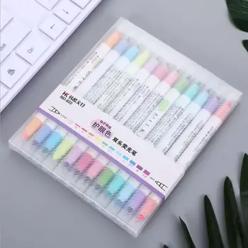 Dual Tip Highlighter 12 Colors Art Colorful Marker Pen Sketch Drawing School Supplies Drawing Marker Set Watercolors Brush Pen
Dual Tip Highlighter 12 Colors Art Colorful Marker Pen Sketch Drawing School Supplies Drawing Marker Set Watercolors Brush Pen