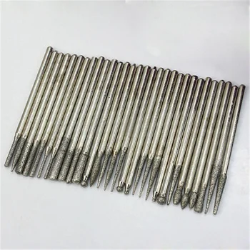 30pcs Diamond Burr Bit Set Fits-Dremel Rotary 150 Grit Tool Durable Glass Stone
30pcs Diamond Burr Bit Set Fits-Dremel Rotary 150 Grit Tool Durable Glass Stone