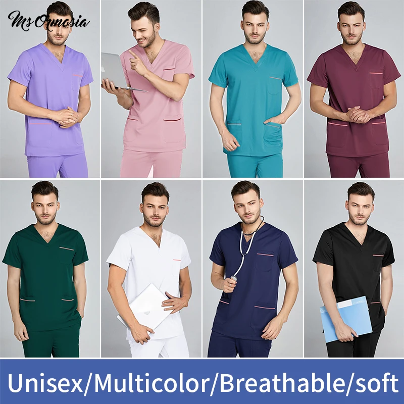 new Breathable Solid color sets scrubs workwear uniform Beautician suits pet uniform scrub work clothes wholesale Custom logo
new Breathable Solid color sets scrubs workwear uniform Beautician suits pet uniform scrub work clothes wholesale Custom logo