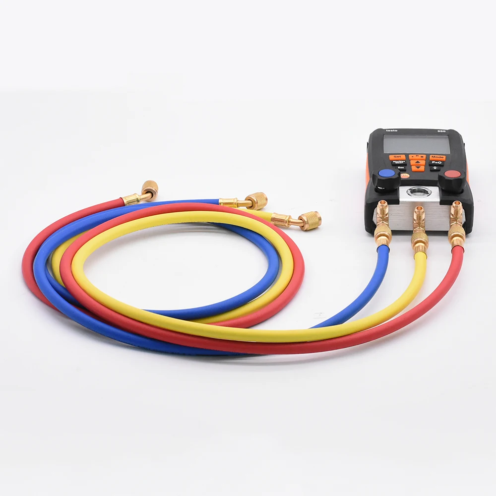 3Pcs 1.5M Refrigeration Charging Hoses for R134a R410a R22 R12 R502 Testo 550 Air Conditioner Tools Manifold Gauge
3Pcs 1.5M Refrigeration Charging Hoses for R134a R410a R22 R12 R502 Testo 550 Air Conditioner Tools Manifold Gauge