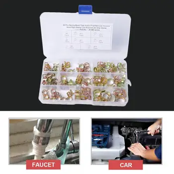 80 Pcs Hose Spring Clip Clamps 6/8/9/10/11/12/14/15mm 65MN Spring Steel For Vacuum Fuel Oil Line Silicone Hose Band Clips
80 Pcs Hose Spring Clip Clamps 6/8/9/10/11/12/14/15mm 65MN Spring Steel For Vacuum Fuel Oil Line Silicone Hose Band Clips