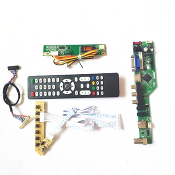 For LP154WX2-TL01/TLC1 Remote+Inverter+keyboard T.V56 controller board VGA HDMI AV USB RF LCD display panel 1CCFL 30Pin LVDS Kit
For LP154WX2-TL01/TLC1 Remote+Inverter+keyboard T.V56 controller board VGA HDMI AV USB RF LCD display panel 1CCFL 30Pin LVDS Kit