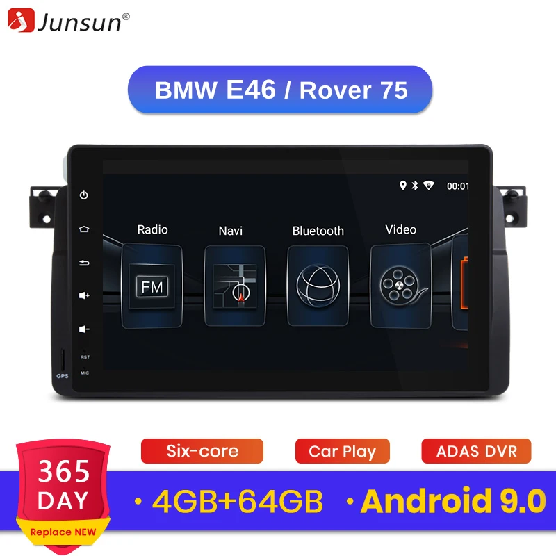 Junsun Android 9.0 DSP 4G+64G carplay for BMW E46 Rover 75 MG ZT Sedan Car Multimedia Player Radio GPS 1 Din DVD FM RDS
Junsun Android 9.0 DSP 4G+64G carplay for BMW E46 Rover 75 MG ZT Sedan Car Multimedia Player Radio GPS 1 Din DVD FM RDS