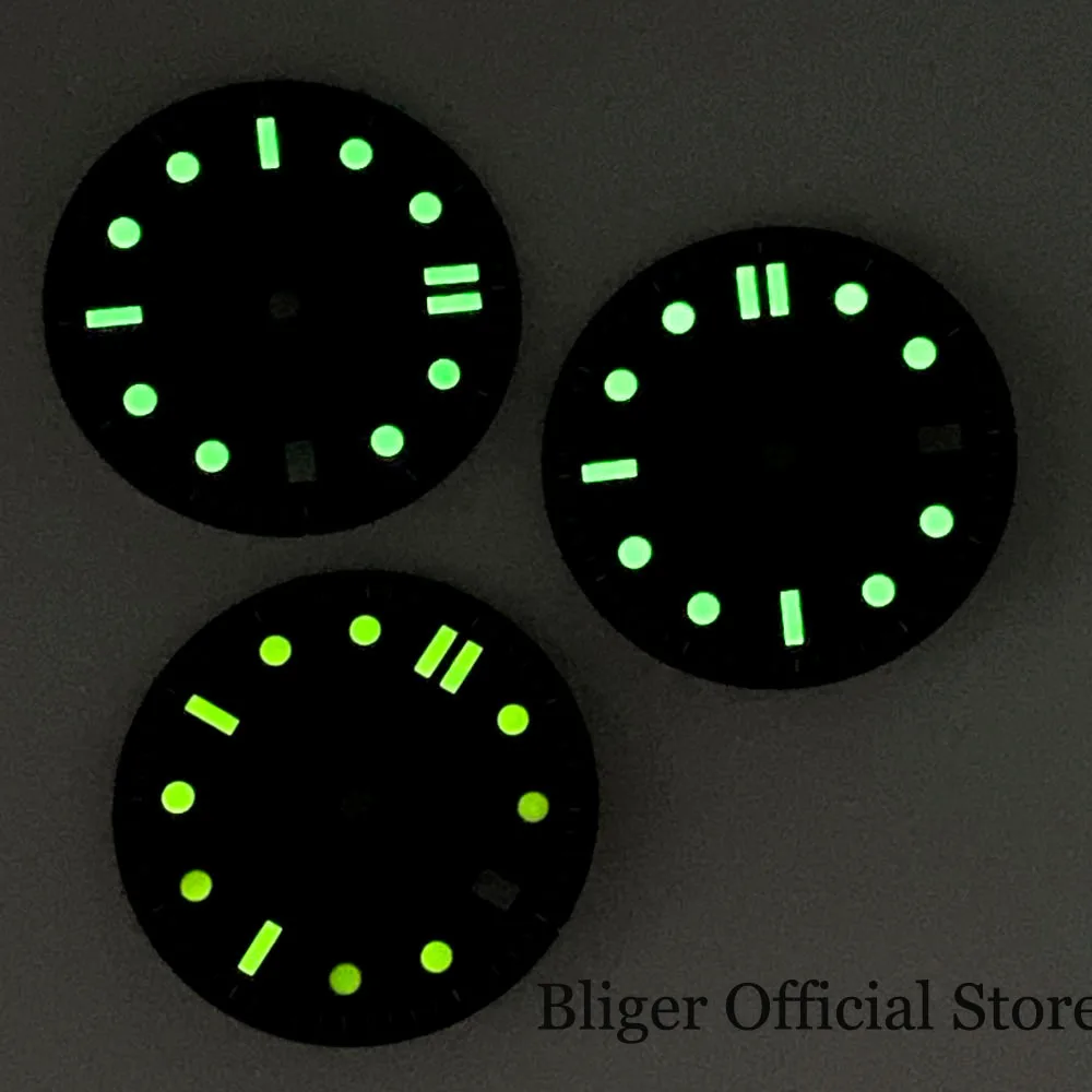 BLIGER fit NH35A Sterile 31mm Steel Polished Watch Dial Green Luminous Date Window
BLIGER fit NH35A Sterile 31mm Steel Polished Watch Dial Green Luminous Date Window